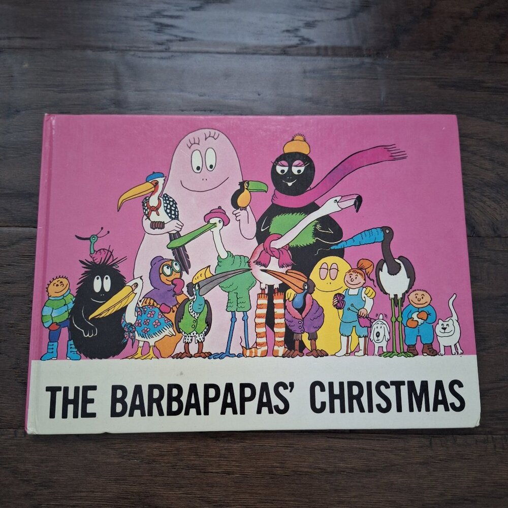 The Barbapapa's Christmas Hard Cover Book Vintage